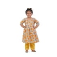 thumbnail image 1 of Ahhaaaa Kids Ethnic Cotton Floral Print Anarkali Kurti and Soild Pant For Girls, 1 of 10