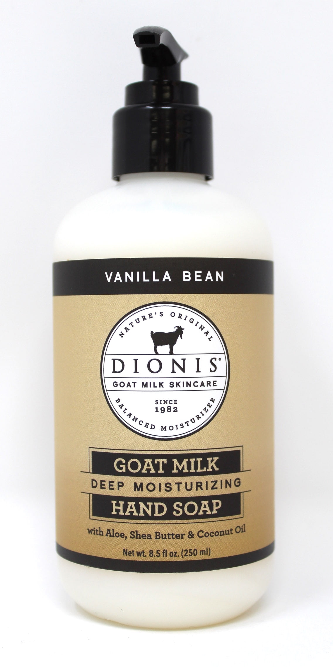 Dionis Goat Milk Vanilla Bean Hand Soap 8.5 Ounces