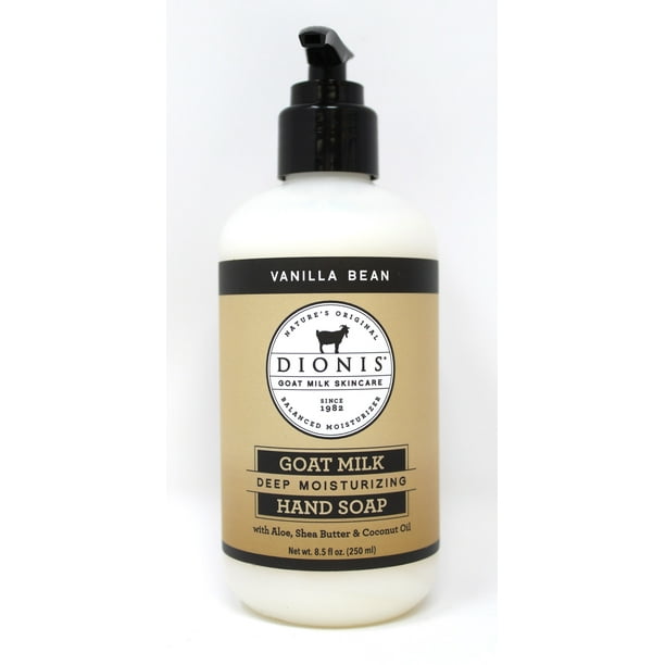 Dionis Goat Milk Vanilla Bean Hand Soap 8.5 Ounces