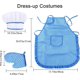 thumbnail image 2 of 1 Set of Blue Children's Chef Clothes, Apron and Chef Hat, etc. (11 pieces), Children's Kitchen Toy Cooking Set, 2 of 5
