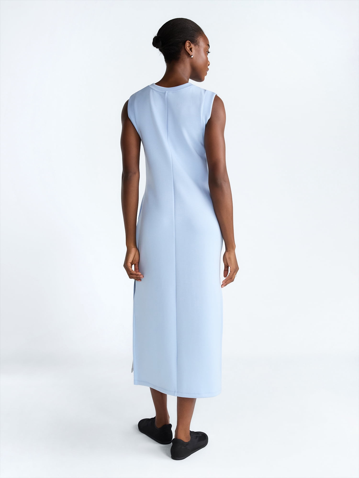 Scoop Women's and Women's Plus Scubaknit Sleeveless Maxi Dress, Sizes XS-4X