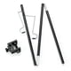 thumbnail image 1 of Sonducket Poste de lámpara de Camping, poste de aleación de aluminio plegable, gancho de rotación de 270 grados, Kit de soporte de luz portátil, carpas Negro Doble cabeza Sonducket OD020923-02B, 1 of 6