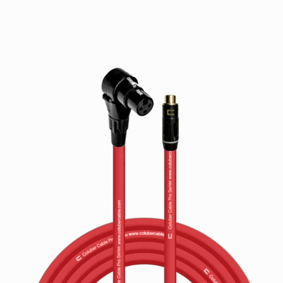 Coluber Cable Right Angle XLR Female - RCA Female 3-Pin Microphone Connector