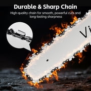 Vipsafe 58cc Gas Chainsaw 20 inch Bar, 2-Cycle Engine, Anti-Vibration, Chain Brake, for Tree Cutting & Wood Trimming