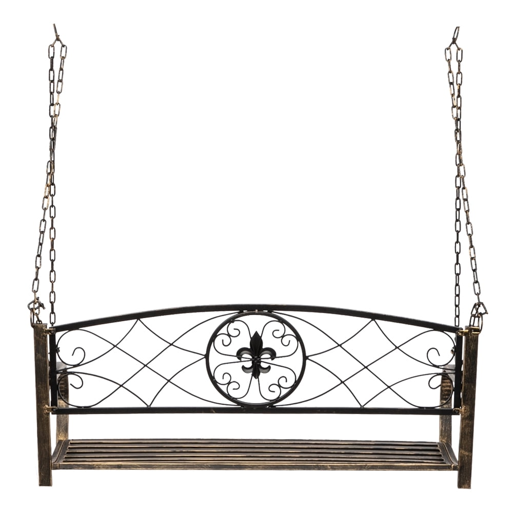 Metal Patio Porch Swing,Weight Capacity Steel Porch Swing Chair for