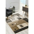 thumbnail image 5 of 3â€™ x 8â€™ Beige and Brown Geometric Runner Rug, 5 of 10