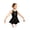 Black, variant on Kids Girls Jazz Modern Tap Dancewear Sleeveless Sequined Bowknot Ballet Dance Leotard Dress White 6
