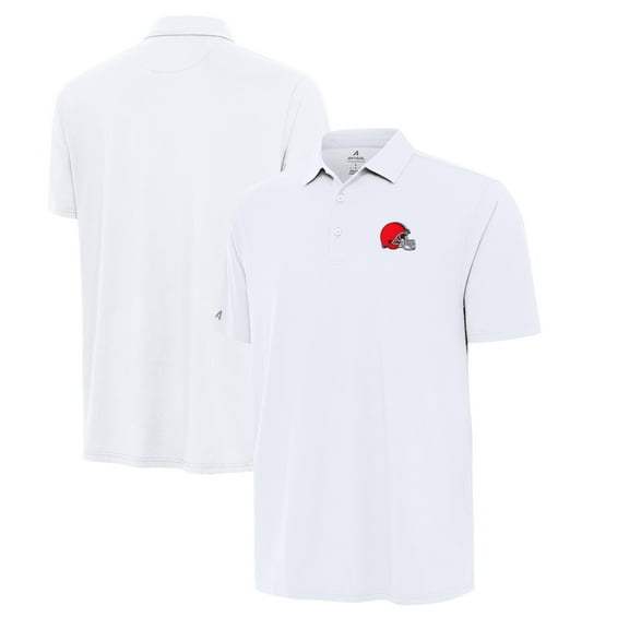 Men's Antigua White Cleveland Browns Era Polo