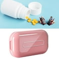 thumbnail image 3 of Tablet Cutter Splitter Flexible Clamping Dustproof Portable Medicine Box for Household Travel Red, 3 of 10