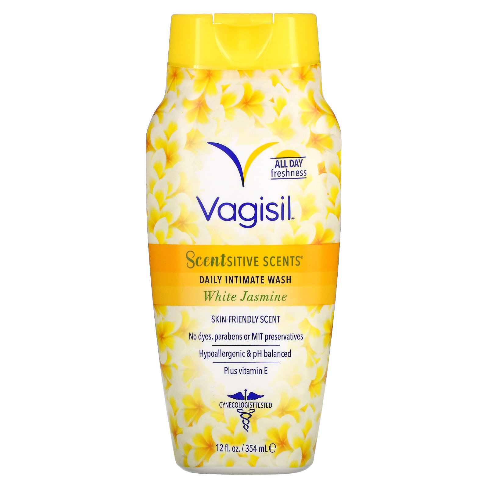 Vagisil, Scentsitive Scents, Daily Intimate Wash, White Jasmine, 12 fl