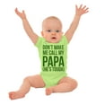 thumbnail image 3 of Dont Make Me Call My Papa He's Tough Romper Boys or Girls Infant Baby Brisco Brands 12M, 3 of 6