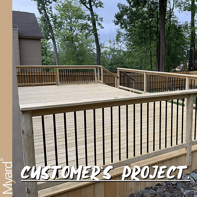 Deckorators Estate Square Aluminum Balusters 10-Pack, 26 In. Bronze