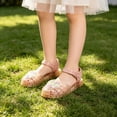 thumbnail image 7 of Ruyang Girls Glitter Jelly Sandals Cute Closed Toe Fisherman&nbsp;Sandal Summer Adjustable Straps Non-Slip Flats for Beach, 7 of 7