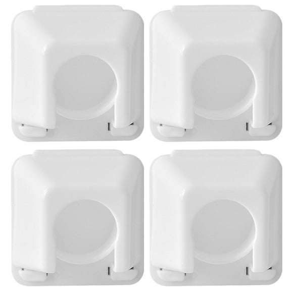 4 Pcs Rod Support Door Curtain Support Hooks Brackets for Curtain Rods Curtain Holders