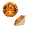 Swarovski Crystal, #1088 Xirius Round Stone Chatons ss39, 6 Pieces, Tangerine F