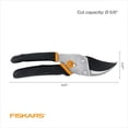 thumbnail image 2 of Fiskars Bypass Pruning Shears, 5/8-Inch Cut Capacity Garden Clippers, Gardening Scissors with Sharp, Rust Resistant Steel Blade, 2 of 5