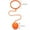 Orange, variant on Skip Jump Rope - Variety Colors - Best Ankle Toy/SwingBall Set. Fun Excercise, Coordinate, Balance, Fitness, Active and Smile. Play Indoor and Outdoor(Blue)
