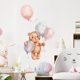 thumbnail image 3 of Pósteres decorativos para habitación infantil (niña) - Motivo animales de la selva + globo inflable - Gris/Rosa Excelente Rendimiento, 3 of 5