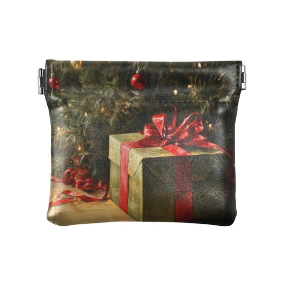 Leather Coin Wallet 4.33x3.74 Inch Portable Coin Wallet Coin Wallet Paper Wallet Card Wallet Storage Wallet Stylish and Sophisticated Christmas Gift Pictures