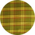thumbnail image 1 of Ahgly Company Indoor Round Patterned Dark Bronze Brown Area Rugs, 5' Round, 1 of 1