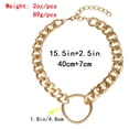 thumbnail image 4 of CIBIRICH Chaîne Punk Colliers Épais pour Femmes Collier à Plusieurs Couches Collier Or, 4 of 4