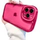 thumbnail image 4 of Compatible con iPhone 13 Pro Max Funda con soporte transparente Diseño protector creativo con soporte para cámara para TPU Slim a prueba de golpes Cool Phone Case para iPhone 13 Pro Max-Rojo rosa, 4 of 5