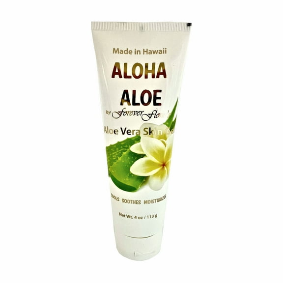 Aloha Aloe Hawaii Aloe Vera Gel, Cools Soothes Moisturizes, Fragrance Free, 4 oz Tube