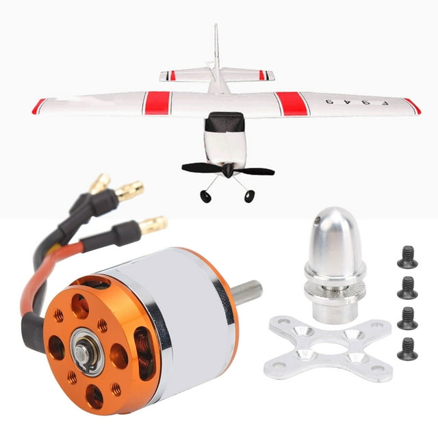 QIILU D2836 Motor,D2836 Brushless Motor with Adapter RC Motor Replacement for RC Fixed‑Wing Airplane,RC Motor