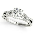 thumbnail image 1 of 14k White Gold Diamond Engmt Ring Multirow1 1/4 cttw SZ 4.5, 1 of 3
