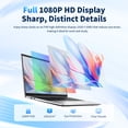 thumbnail image 5 of 15.6" IPS FHD,Intel Celeron N4000,Laptop,8GB RAM 256GB SSD,Windows 11 Pro MS Office 2024,Student Business Laptop Computer,Webcam,Silver, 5 of 10