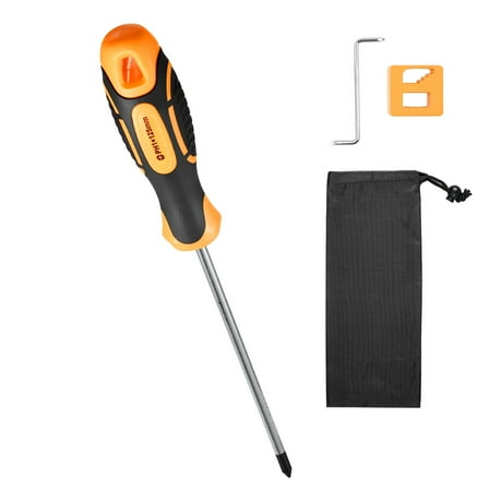 KFFKFF 12-Piece Screwdriver Set with Magnetic Tips, Includes 5 Phillips and 5 Flat Head Bits, Z-Type Bit, Versatile Repair Tool Kit for Sockets, Furniture, Home Appliances, and Bicycles