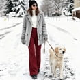 thumbnail image 3 of Auralook Women's Fleece Lined Yoga Pants with Pockets Soft High Waist Flare Leggings Winter Warm Pants, 3 of 8
