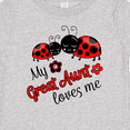 thumbnail image 4 of Inktastic My Great Aunt Loves Me with Cute Ladybugs Boys or Girls Baby T-Shirt, 4 of 5