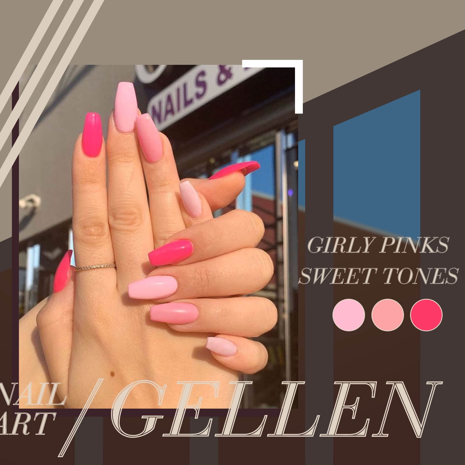 Gellen Gel Nail Polish Kit, 12 Colors Colorful Rainbow Gel Polish Starter Kit - with 72W UV/LED Nail Lamp & Nail Base Coat & Glossy & Matte Top Coat Salon Manicure Set