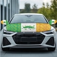thumbnail image 2 of Yuyamidu Green Leaf Side View Mirror Covers for Sedan Car Hood Cover Protector 3 Pcs St. Patrick's Day Auto Exterior Rear View Accessories and Car Front Hood Cover Car Decoration, 2 of 7