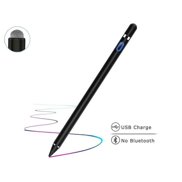 Active Stylus Pen Compatible for iOS / Android Touch Screens, Pencil with Dual Touch Function, Rechargeable Stylus for iPad/iPad Pro/Air/Mini/iPhone/Cellphone/Samsung/Tablet Drawing&Writing