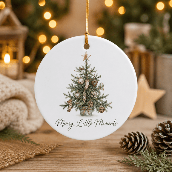 Christmas Ornament Whimsical Vintage Tree Tree Hanging Holiday Gift