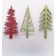 thumbnail image 3 of Adornos para árbol de Navidad, palo para árbol de Navidad blanco/rojo/dorado/verde/plateado, decoración de árbol de Navidad de madera, 3 of 4