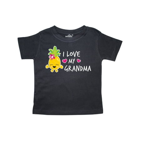 

Inktastic I Love My Grandma with Pineapple Gift Toddler Toddler Girl T-Shirt
