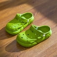 thumbnail image 5 of Boys Girls Garden Glogs Slide Sandals Kids Summer Water Shoes Slip On Clogs Indoor Outdoor Children Beach Pool Shoes(10-10.5 Years,Green), 5 of 5
