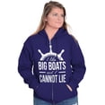 thumbnail image 4 of I Like Big Boats and I Cannot Lie Zip Up Hoodie Men's Women's Brisco Brands 2X, 4 of 6