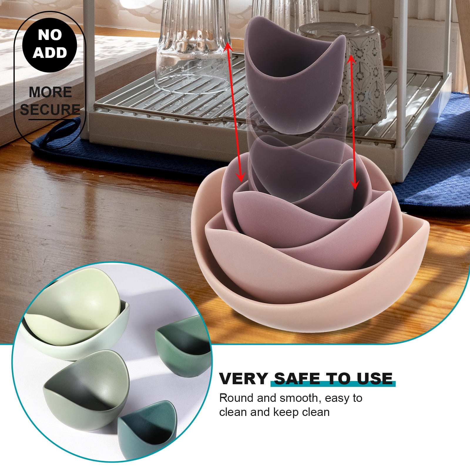 Supvox Ceramic Small Bowl Set - Decorative Tableware for Home Kitchen, 1 Set