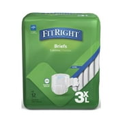 FitRight Bariatric Adult Diapers, Heavy Absorbency, 3XL, 48 Count