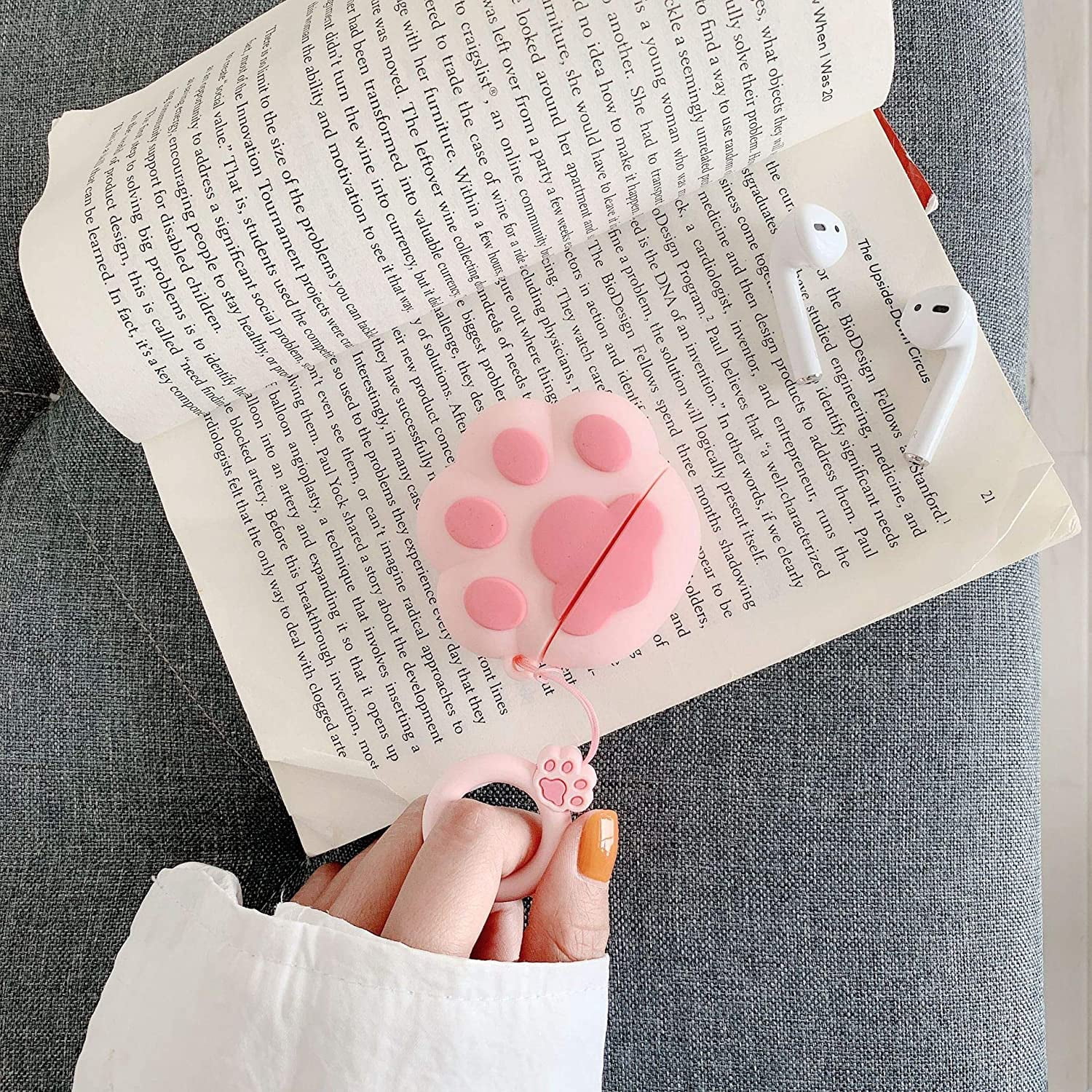 KSCD Airpods Case Cover, Cute 3D Cartoon Silicone Airpod Protective Skin  Air pod Case Funny Cover