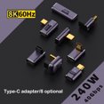 Type C OTG Adapter USB4 40Gbps Support 8K60Hz 5A 240W PD Fast Charging