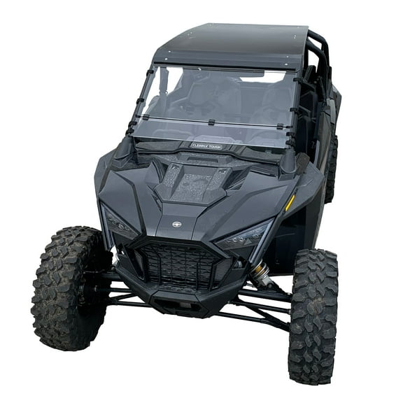 Clearly Tough Polaris RZR Pro XP Full Folding Windshield - SCRATCH RESISTANT- Extreme Versatility! Premium polycarbonate w/Hard Coat. Made in America!