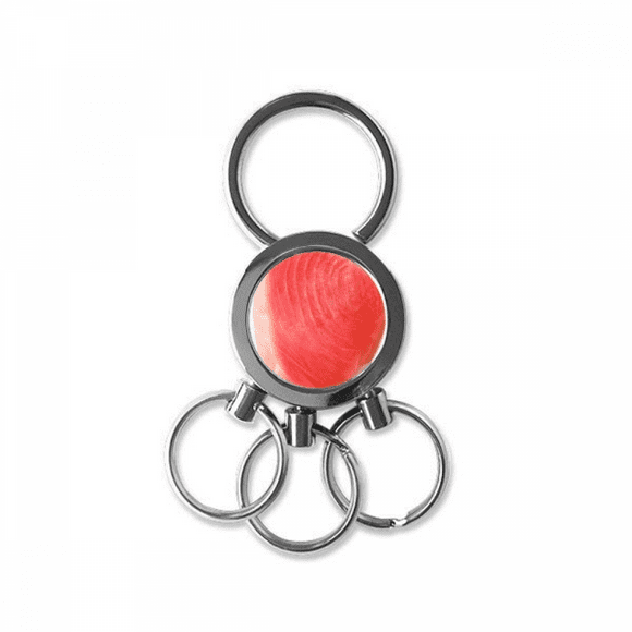 Saumon sashi Viande Nourriture texture Acier Inoxydable Métal Porte-Clés Voiture Porte-Clés clip