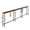 Charcoal | 261, variant on Extra Long Narrow Sofa Console Table, Built-In Charging Station with Outlets – Slim 5.9" Depth for Entryway or Hallway – Industrial Rustic Wood Accent