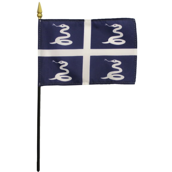 Martinique - 4"X6" Stick Flag