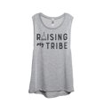 thumbnail image 1 of Thread Tank Raising My Tribe Women's Sleeveless Muscle Tank Top Sport Grey Small, 1 of 4